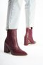 Women's Rubber Pointed Toe Heeled Boots[9cm]