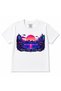 Press Start to Explore Cyberpunk Neon Sunset Retro Gaming Kids Graphic T-Shirt