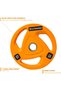 Olympic Tri-Grip Weight Plates, Pair of 15 kg (30 kg Total), 2-Inch Hole, Orange - 2