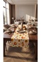 Duck Fabric Runner 40X130 cm – Pumpkin, Sunflower and Autumn Patterns, Water Repellent Stain-Resistant Decorative Table Runner - 2