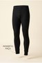 Lux Men's Black Thermal Tights, Cotton Winter Underwear, Warm, Buttoned, Ribbed Cuffs, Flexible Thermal Bottoms - 3