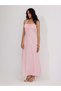 Rochie maxi, roz - 4