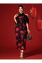 Rochie maxi, mix culori