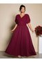Rochie maxi, vișiniu - 5