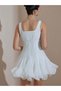 Rochie mini, alb - 2