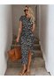 Rochie midi, mix culori - 2