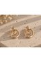 Brand Model Gold Color Earring Pair - 2