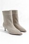 Vittoria Beige Suede Mini Heeled Women's Boots - 4