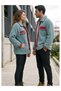 Wellsoft Lamb Feather Lined Unisex Jacket with Snap Fasteners on the Front for Women and Men - 4