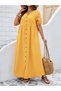 Rochie maxi, galben - 3