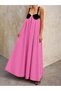 Rochie maxi, roz - 7