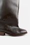 Nolia Bitter Brown Leather Extra Large Cut Women's Boots - 4