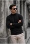 Seka 917 Striped Cotton Slim Fit Men's Half Fisherman Sweater - 2
