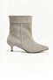 Vittoria Beige Suede Mini Heeled Women's Boots - 2