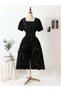 Rochie midi, negru - 3