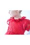 Girl's Red Guipure Tulle Special Occasion Henna Birthday Princess Dress - 3