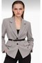 Women's Belt Detailed Fitted Cut Blazer Jacket