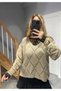 Women's V-Neck Lace Detachable Blouse Knitwear Sweater - 3