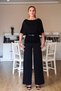 Belted Crepe Palazzo Pants - 2