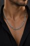 Silver Color Gourmet Chain Steel Necklace - 3