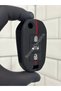 New Fiat Doblo Flip Honeycomb Pattern Key Protection Case Black with Red Stripes