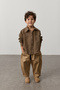 Plaid Oversize Shirt Brown - 3