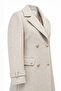 Jacket Collar Double-Breasted Beige Coat 13570 - 3