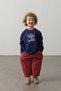 Embroidered Long Sleeve T-Shirt Navy Blue - 3