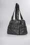 Women's Multi-Compartment Zippered Soft Leather Look Large Internal Volume Daily Shoulder and Shoulder Bag Black 18388 - 5