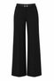 Belted Crepe Palazzo Pants