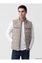 Rmz Gi̇yi̇m Farkiyla Standard Fit Stand Collar Men's Puffer Vest
