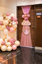 Baby Girl Hospital Room Door Decoration Set Pink 50 Balloons Welcome Baby Door Tulle Baby Shower Decoration Balloon Stand