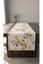 Duck Fabric Runner 40X130 cm – Eucalyptus Leaf Patterned, Water Repellent Stain-Resistant Decorative Table Runner - 6