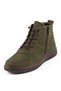 Altor Side Zipper Stitched Rubber Tied Sole Genuine Leather Women's Boots Khaki Nubuck - 4