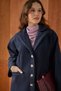 Kaşe Kaban Navy Blue - 4