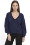 Busem Women's Short V-Neck Sweatshirt