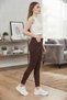 Anka Brown High Waist Super Skinny Jean Narrow Leg Women's Jeans Lycra Flexible Premium Denim - 3