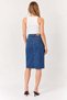 Women's 5-Pocket Classic Blue Pencil Skirt - 3