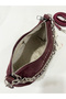 Women's Chain Detailed Suede Shoulder and Crossbody Bag - 4