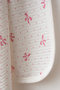 White Natural Cotton 80X90 cm Single Layer Baby Blanket with Bow Yk2009 - 3