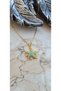 316L Stainless Steel Blue Zircon Stone Starfish Necklace - 2