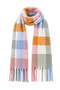 Women's Winter Plaid Patterned Boucle Shawl Scarf - 3