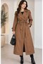 Women's Classic Collar Long Seasonal Trench Coat