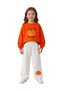 Cotton Oversize Printed Sweatshirt - Printed Palazzo Sweatpants Set - 2