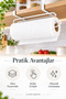 White Modern Practical Freestanding Paper Towel Rack Compatible with Cabinet Doors and under Shelves Snap-On Towel Paper Hanger - 5