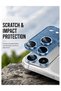 Apple iPhone 18 Pro Max 5G 2026 2 in 1 9H Tempered Glass Camera Lens with riendly Waterproof Heavy Duty UHD Clear Camera Frame Combo Pack - 3