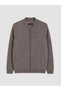 Peak New Season Beige Regular Fit College Collar Men's Knit Sweater - 4