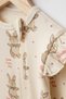 Baby 100% Cotton Little Hug Rabbit 3-Piece Booties Jumpsuit Newborn Hospital Release Baby Clothes 0-3 Months - 2