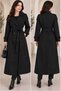Women's Classic Collar Long Seasonal Trench Coat - 3
