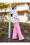 Girl's Cherry and Floral Patterned Quilted Coat |   Water Repellent, 100% Cotton Muslin Lined, Hooded - 5
